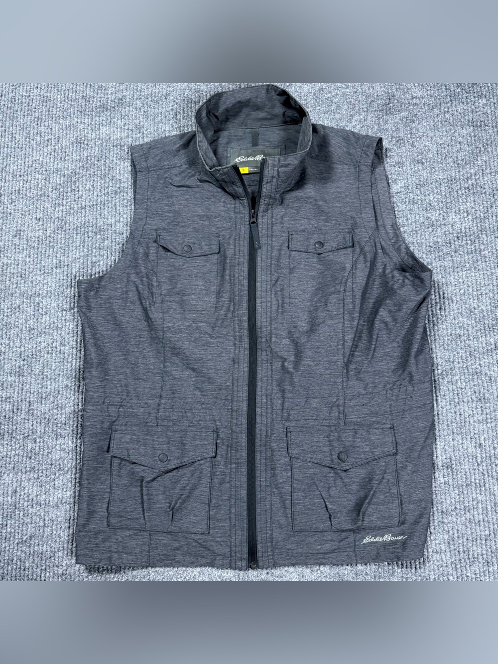 Eddie Bauer Travex Vest Nylon Blend Gray Utility Outdoor Womens 2XL Travel